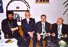 Gratulanten (Prof. Anas Schakfeh, Präsident der islam. Gemeinschaft österreich mit seinem Stellvertreter Dr. Ahmet Hamidi, Anba Gabriel, Bischof der koptisch-orthodoxen Kirche in österreich) Verleihung des Professoren Titels